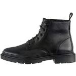 Desert boots noires en cuir à bouts ronds Pointure 36 look casual pour femme 