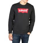 Sweats à col rond Levi's noirs en coton Taille XL classiques pour homme en promo 