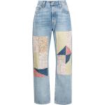 Jeans droits Levi's 501 bleus patchwork W24 L28 classiques pour femme en promo 