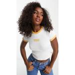 T-shirts à imprimés Levi's blancs à logo à manches courtes Taille XS classiques pour femme en promo 