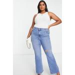 Jeans taille haute Levi's bleues claires délavés Taille XL pour femme en promo 