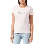 T-shirts Levi's roses à manches courtes à manches courtes à col rond Taille S classiques pour femme en promo 