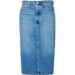 Minijupes en jean Levi's bleues à logo en denim Taille 3 XL classiques pour femme 