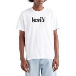 T-shirts Levi's blancs en jersey à manches courtes à manches courtes Taille L classiques pour homme en promo 