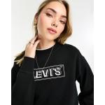 Sweats Levi's noirs à logo à capuche à manches longues Taille XS classiques pour femme en promo 