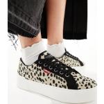 Baskets Levi's noires à effet léopard en caoutchouc léopard à lacets Pointure 42 look casual pour femme en promo 
