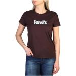 T-shirts Levi's marron en coton à manches courtes à manches courtes à col rond Taille XS pour femme 