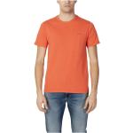 T-shirts unis de printemps Levi's orange lavable en machine à manches courtes à col rond Taille XS look casual 