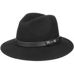 Chapeaux Fedora Lierys noirs en feutre 57 cm look fashion pour femme 