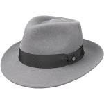 Chapeaux Fedora Lierys gris en feutre à motif ville 61 cm Taille XL look fashion pour femme 