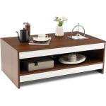 Tables basses rectangulaires marron en bois minimalistes 
