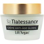 Soins du visage Natessance bio à l'huile d'argan 50 ml anti âge pour peaux normales texture crème en promo 