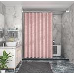 Rideaux de douche roses lavable en machine 80x200 