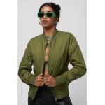 Blousons bombers Urban Classics vert olive Taille XS look sportif pour femme 
