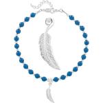 Bracelets de perles argentés en cristal à perles fait main look fashion 
