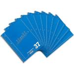 LIMIT 100050536 Lot de 10 bloc-notes ligné avec marge double 80 pages Bleu Format A4