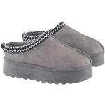 Chaussures montantes d'hiver grises en fourrure Pointure 36 look fashion pour femme 