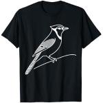 Line Art Ornithologue Geai bleu T-Shirt