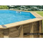 Liners de piscine Ubbink marron en bois 