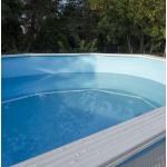 Liner Piscine Hors Sol - Diamètre 350-360 cm - Hauteur 120-132cm - Montage Overlap - Coloris Bleu