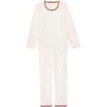 Pyjamas en polaires Le Chat Lingerie blancs à rayures en polyester made in France lavable en machine Taille XS look sportif pour femme 