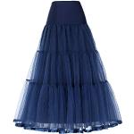 Jupons longs bleu marine Taille XL look fashion pour femme 