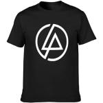 T-shirts noirs à manches courtes Linkin Park à manches courtes Taille L look fashion pour homme 