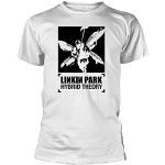 T-shirts Plastic Head blancs à manches courtes Linkin Park lavable en machine à manches courtes Taille S look fashion pour homme 