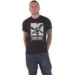 T-shirts à imprimés noirs Linkin Park Taille S look Rock pour homme 