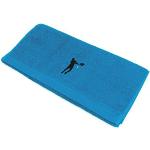 Serviettes de bain Linnea Design bleues en coton 50x100 