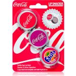 Lip Smacker Coca Cola baume à lèvres 3 pcs parfums Original, Cherry & Fanta 9 g