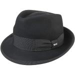 Chapeaux Fedora noirs en feutre 55 cm Taille S look fashion pour femme 