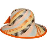 Chapeaux de paille orange en paille 58 cm Tailles uniques look fashion pour femme 