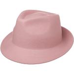 Chapeaux Fedora roses en feutre 59 cm look fashion pour femme en promo 