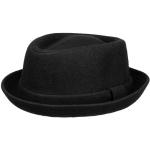 Chapeaux Fedora d'hiver noirs en polyester 57 cm Taille M look fashion pour femme 