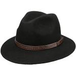 Chapeaux en feutre noirs en feutre 57 cm classiques pour homme 