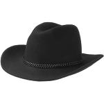 Chapeaux Fedora noirs en feutre 57 cm Taille M look fashion pour homme 