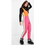 Combinaisons de ski d'hiver Liquorish multicolores imperméables Taille M look color block pour femme en solde 