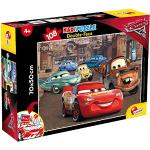 Lisciani, Maxi Puzzle pour enfants à partir de 4 ans, 108 pièces, 2 en 1 Double Face Recto / Verso avec le dos à colorier - Disney Cars 3 63963
