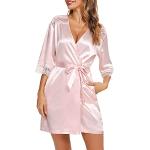 Peignoirs roses en polyester Taille XL look sexy pour femme 