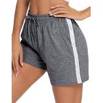 Shorts de basketball gris foncé à rayures en coton Taille S look fashion pour femme en promo 