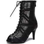 Chaussures de tango noires à lacets Pointure 35,5 look fashion pour femme 