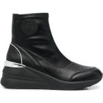 Chaussures Liu Jo noires en caoutchouc en cuir à bouts en amande Pointure 41 pour femme en promo 