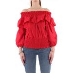 T-shirts Liu Jo rouges à manches courtes à manches courtes Taille L look fashion pour femme 
