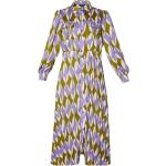 Robes Liu Jo violettes en polyester à manches longues maxi à manches longues Taille L classiques pour femme 