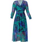 Robes Liu Jo bleues à fleurs en viscose midi Taille XL pour femme 