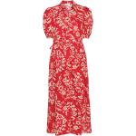 Robes longues fendues Liu Jo rouges à fleurs en popeline à motif fleurs Taille XL pour femme 