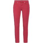 Jeans taille basse Liu Jo rouge bordeaux en lyocell à clous éco-responsable pour femme 
