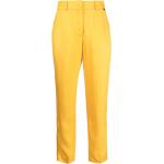 Pantalons taille haute Liu Jo jaunes en viscose à motif fleurs Taille XL W42 pour femme en promo 