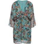 Robes fleuries Liu Jo turquoise à fleurs en polyester à strass courtes à manches trois-quart Taille S pour femme 